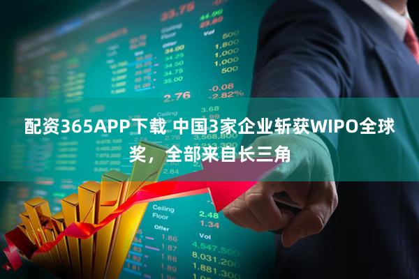 配资365APP下载 中国3家企业斩获WIPO全球奖，全部来自长三角